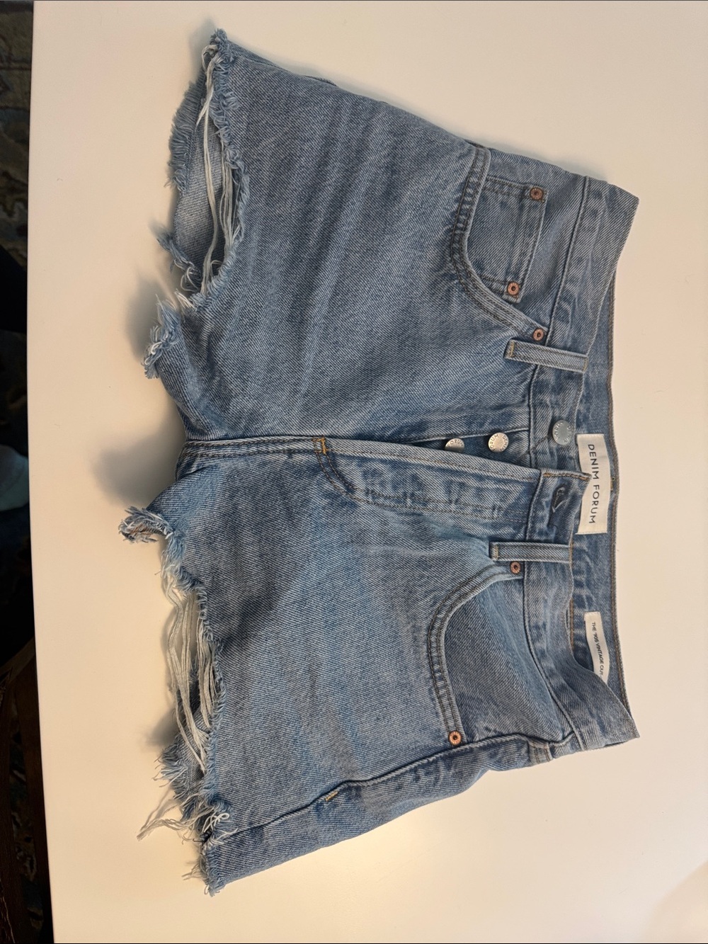 Denim Forum Cut Off Jena Shorts from Aritzia Size 25